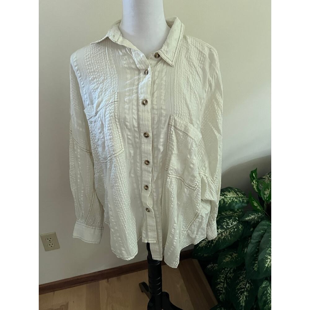 BDG Cream Button Up